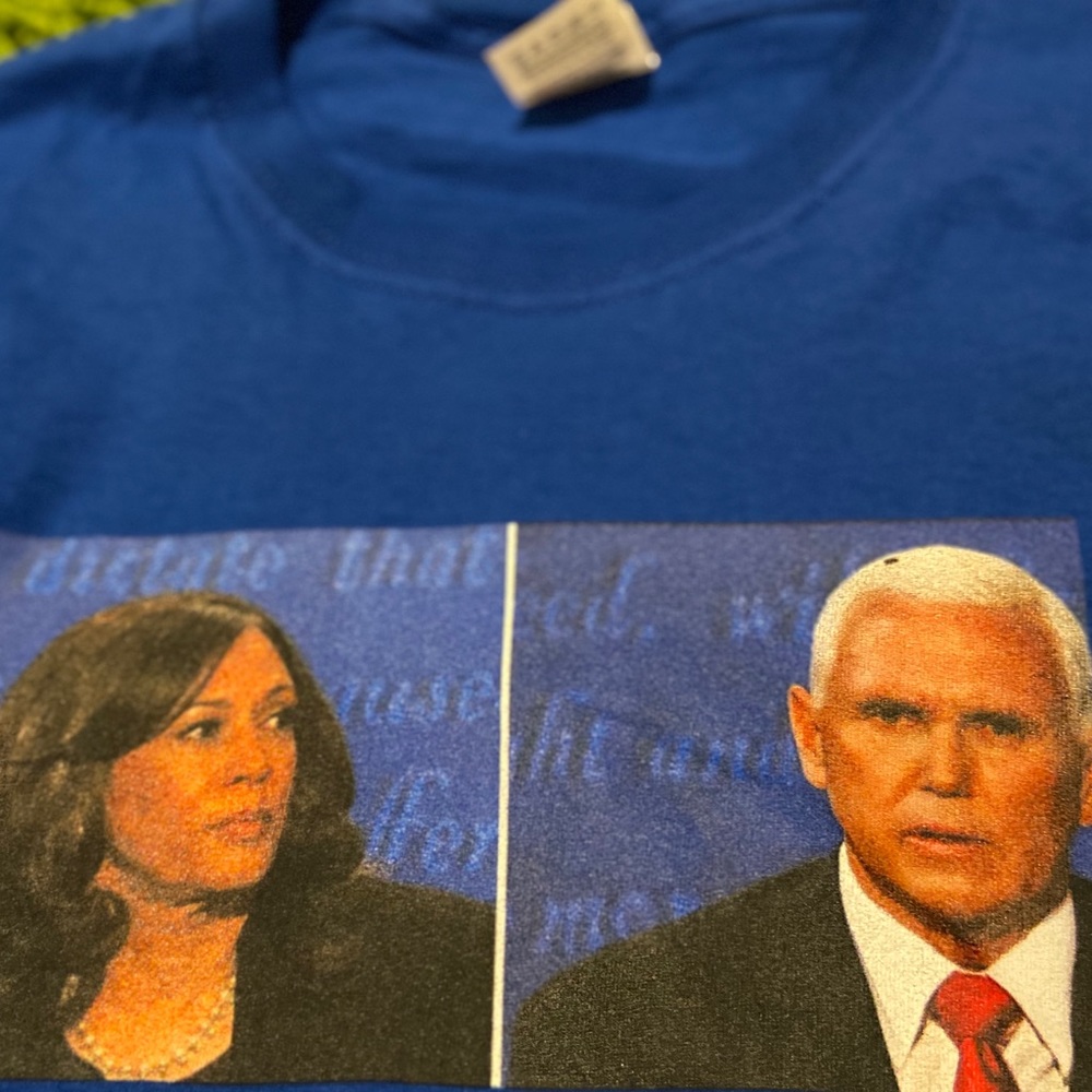 Blue Kamala Harris Mike Pence Fly Debate Shirt